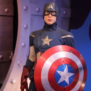 Chris Evans as Captain America at Madame Tussauds Hollywood image shot by Kai Yeo for use by 360 Magazine