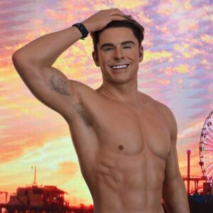 Zac Efron at Madame Tussauds Hollywood image shot by Kai Yeo for use by 360 Magazine