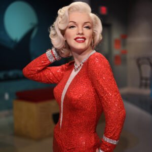 Marilyn Monroe at Madame Tussauds Hollywood image shot by Kai Yeo for use by 360 Magazine