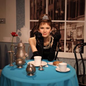 Audrey Hepburn at Madame Tussauds Hollywood image shot by Kai Yeo for use by 360 Magazine