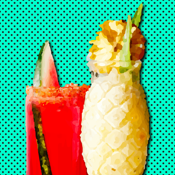 Summer Sips illustration by Heather Skovlund for 360 Magazine