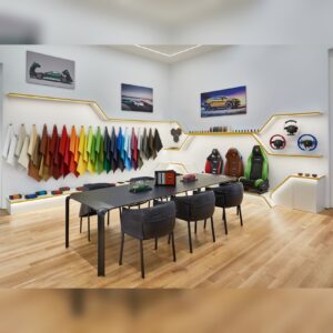 Lamborghini Lounge NYC Ad Personam Room image via Morgan Theys (Extension PR) for use by 360 Magazine