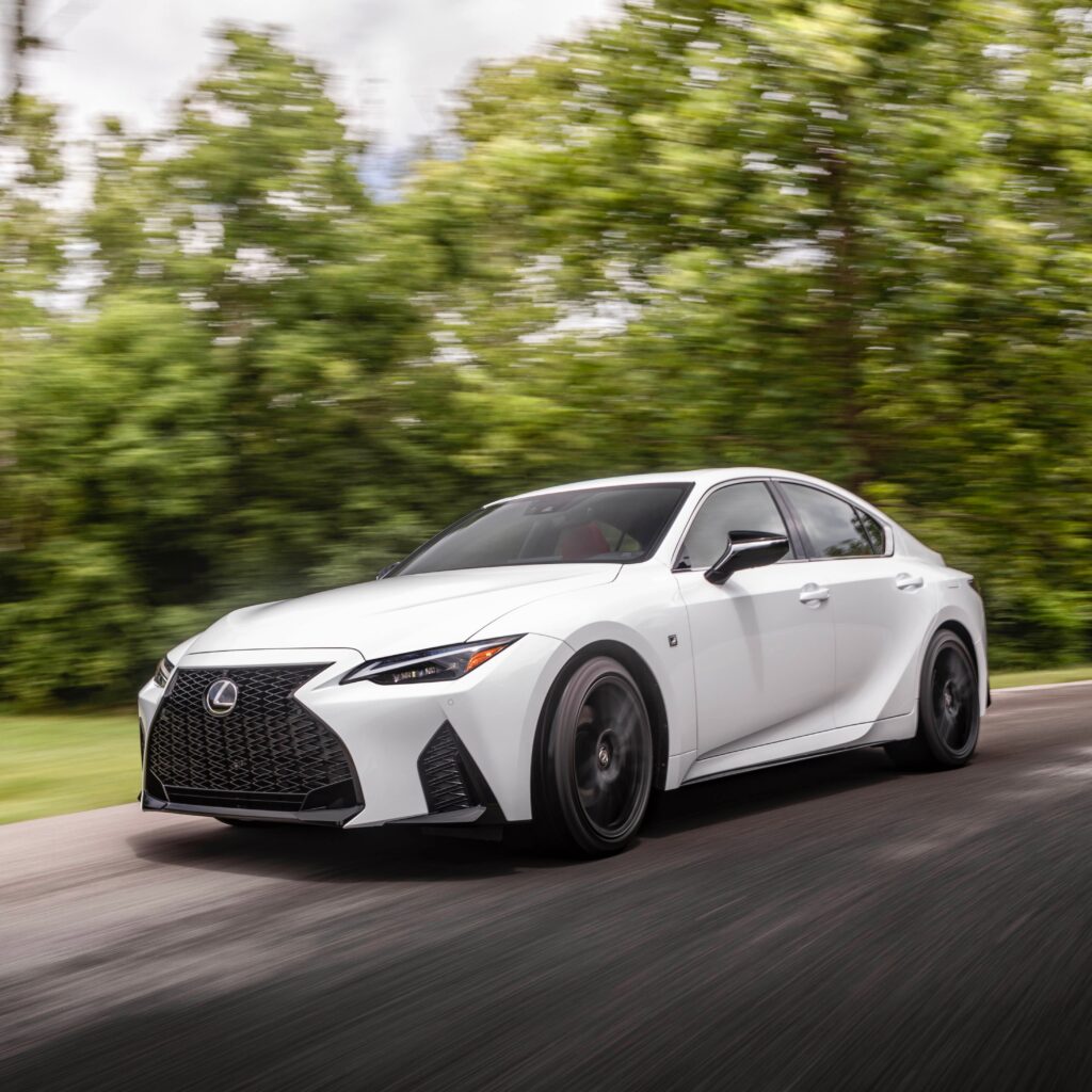 2021 Lexus IS 350 F-Sport Ultra White image via Christine N. Henley (TMNA) for use by 360 Magazine