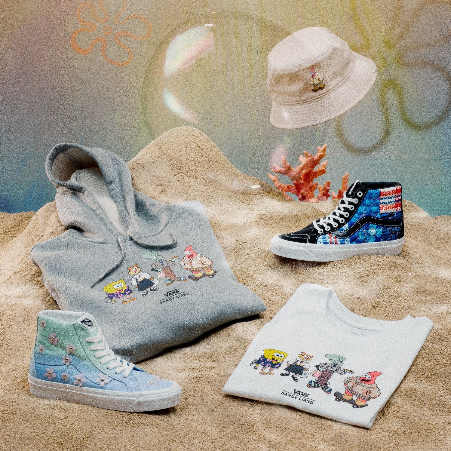 Classics Spongebob Sandy Liang Vans Collection Lineup via Lede Company for use by 360 Magazine