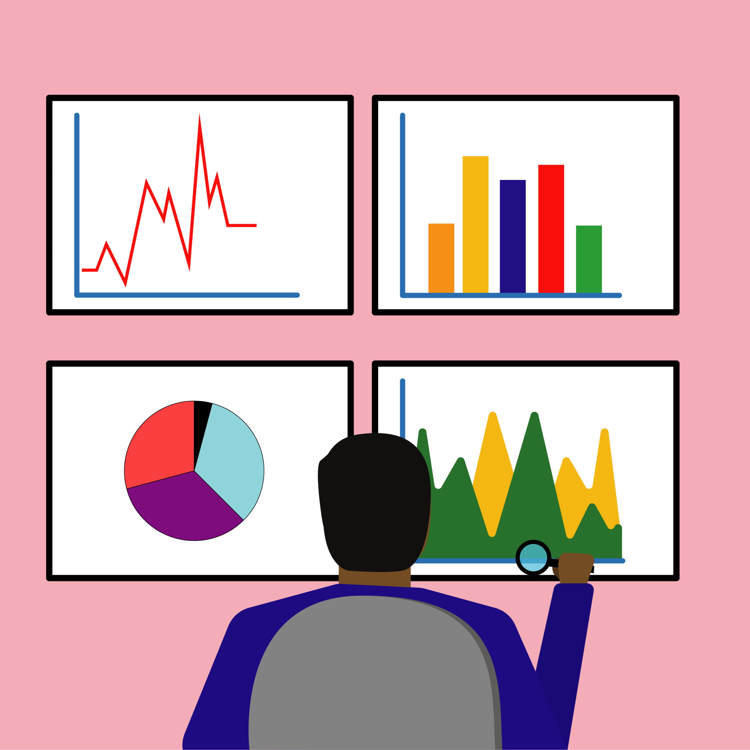 statistics illustration via Maria Soloman for use by 360 Magazine