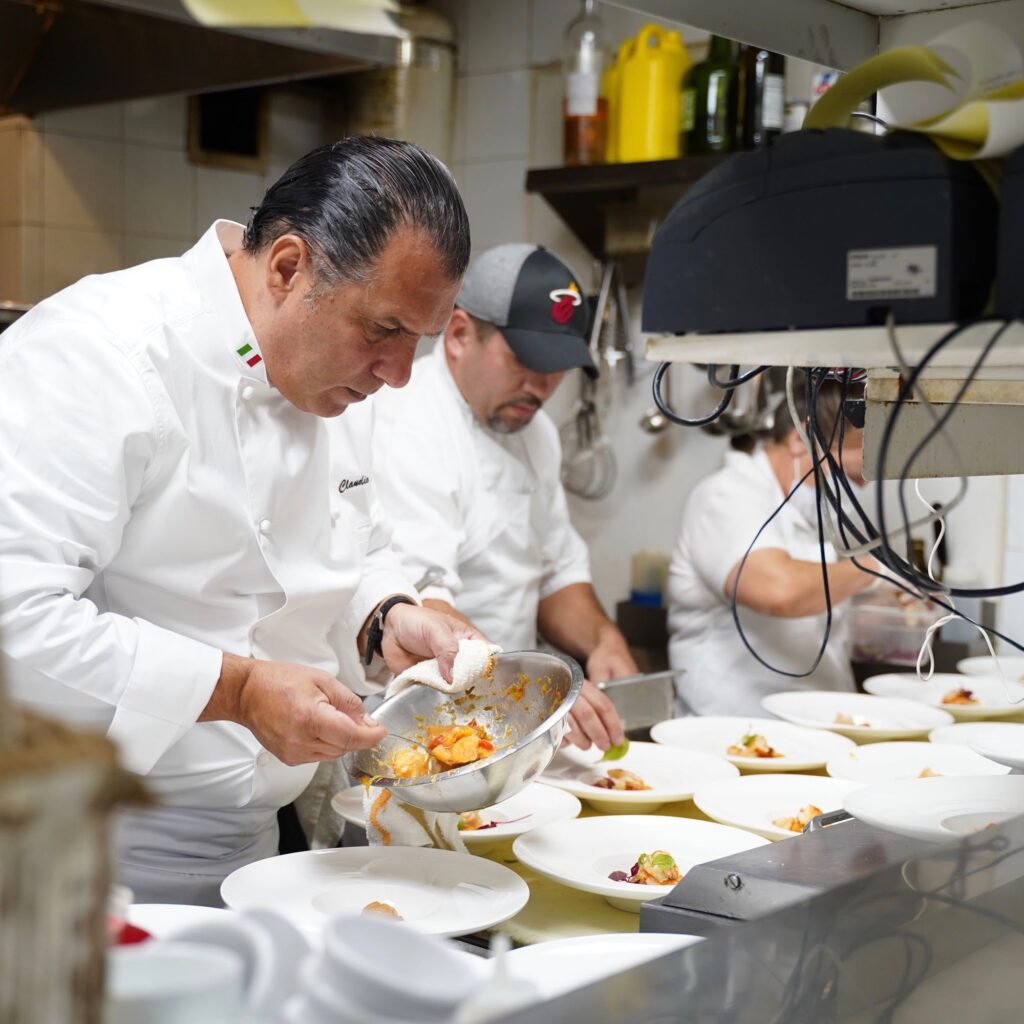Chef Claudio Lobina at SOBEWFF intimate dinner at the Continuum via Eliot Stares at ESPR INC for use by 360 Magazine