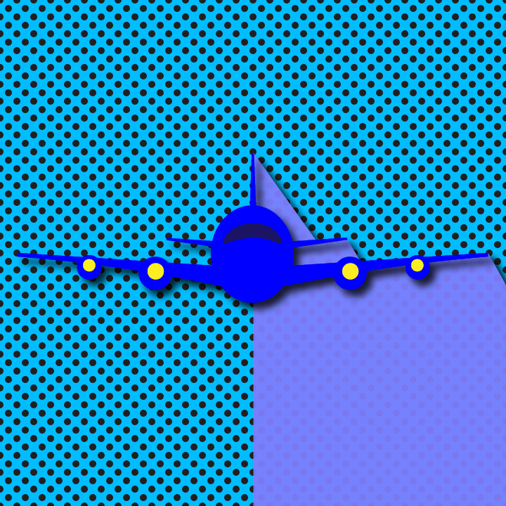 Airplane illustration by Heather Skovlund for 360 Magazine