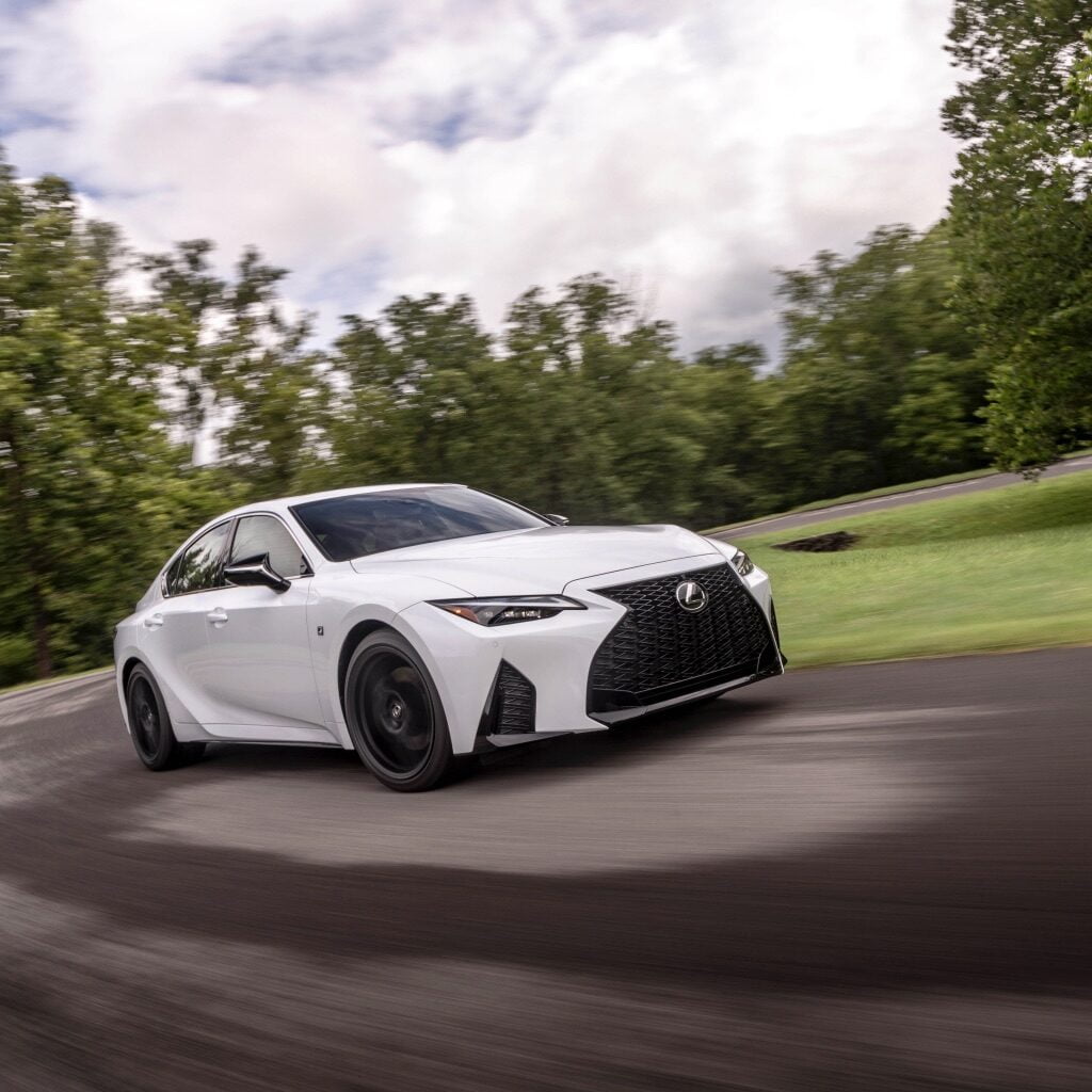 2021 Lexus IS 350 F-Sport Ultra White image via Christine N. Henley (TMNA) for use by 360 Magazine