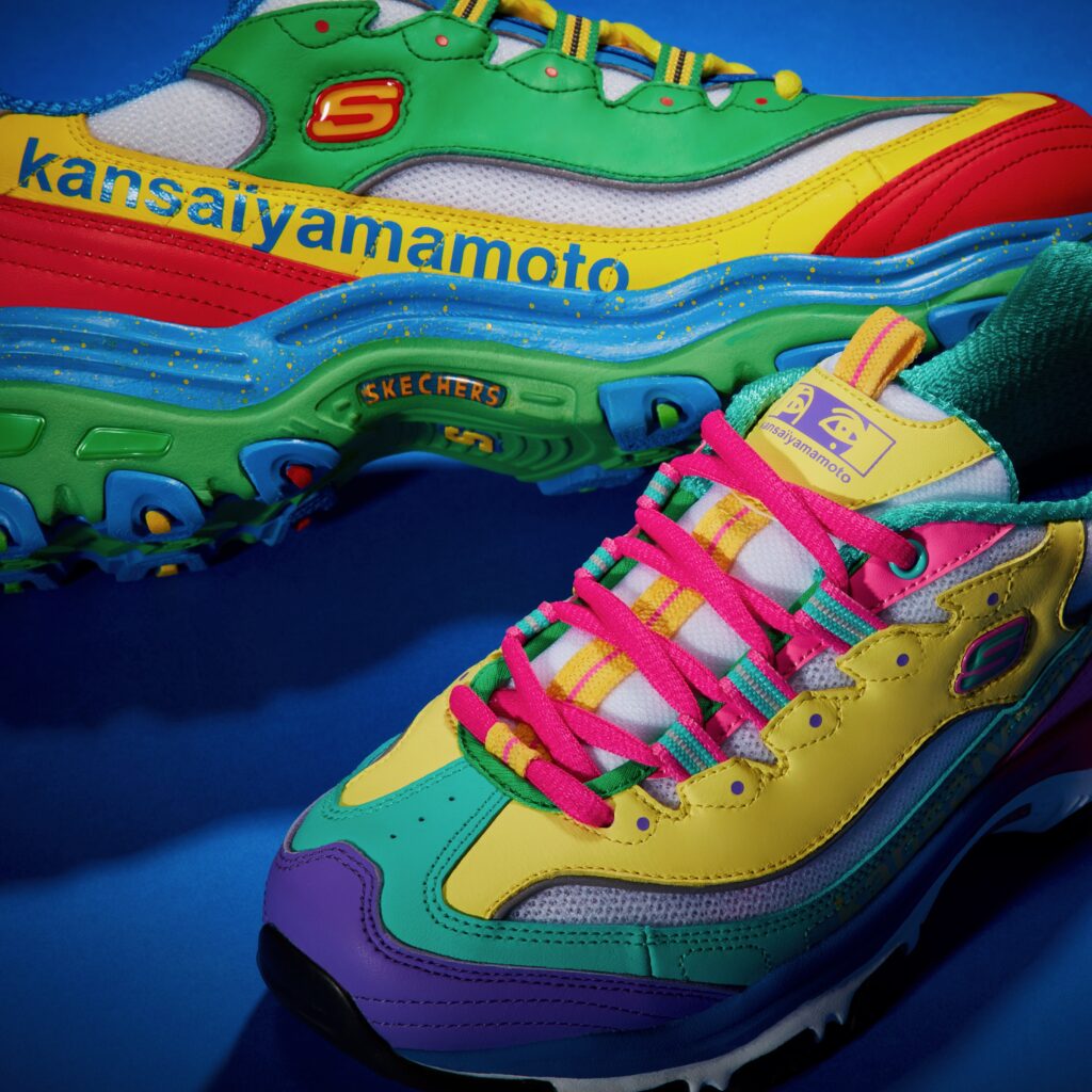Skechers x kansaïyamamoto D'Lites image via Taylor Cooney at Skechers for use by 360 Magazine