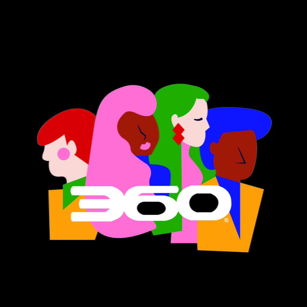 360 Magazine logo via sara davidson for use by360 Magazine