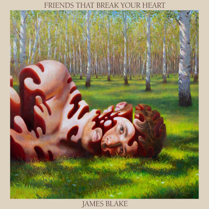 JAMES BLAKE FRIENDS THAT BREAK YOUR HEART album art by Miles Johnston from Republic Media Records for use by 360 Magazine