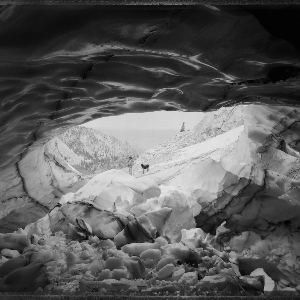 Mark Klett - Inside ice cavern via Krista Detwiler at the Sun Valley Museum of Art for use by 360 Magazine