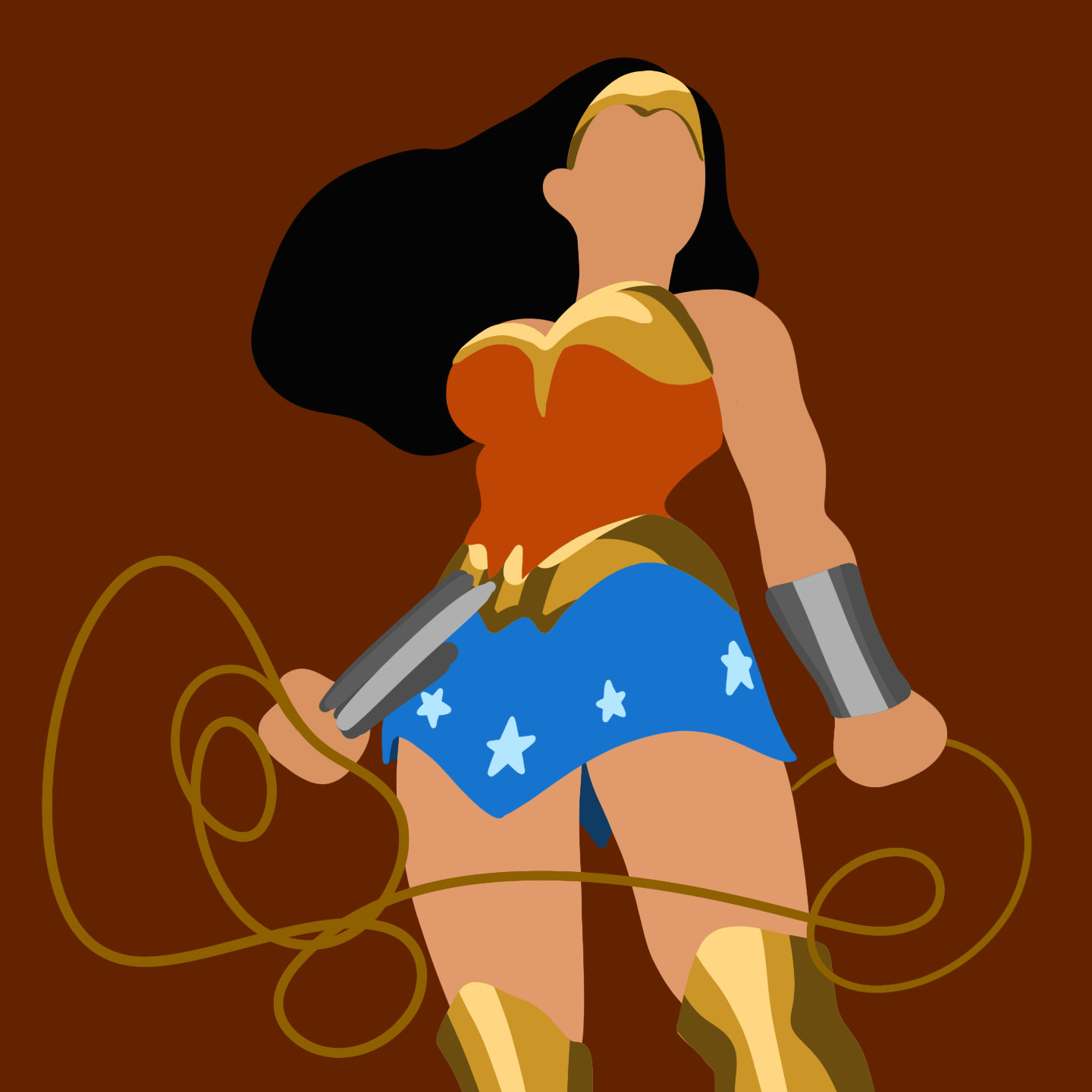 Wonder Woman Illustration by Reb Czukoski for use by 360 Magazine
