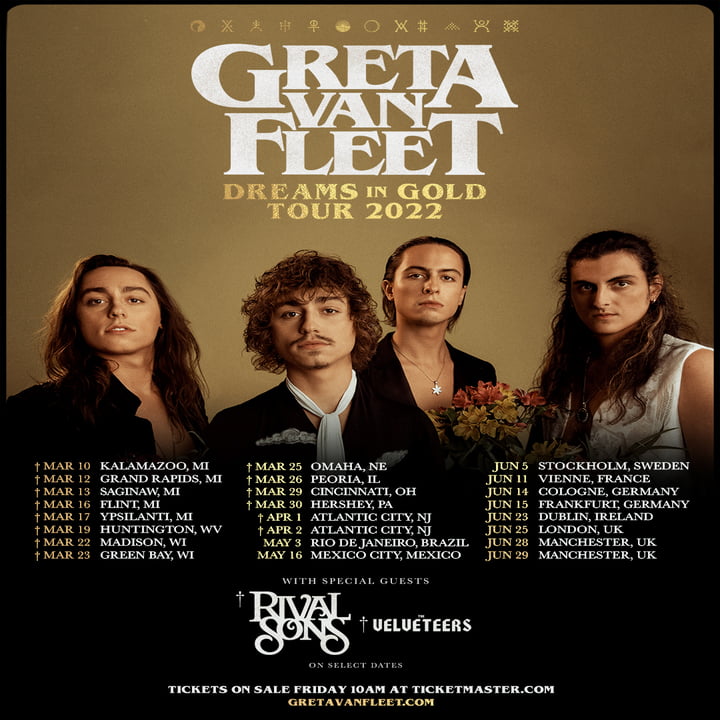 GRETA VAN FLEET POSTER IMAGE by Republic Records for use by 360 Magazine