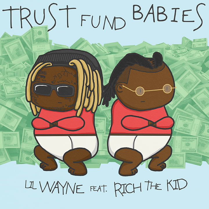 trust fund babies cover art by Republic Records and The Chamber Group for use by 360 Magazine