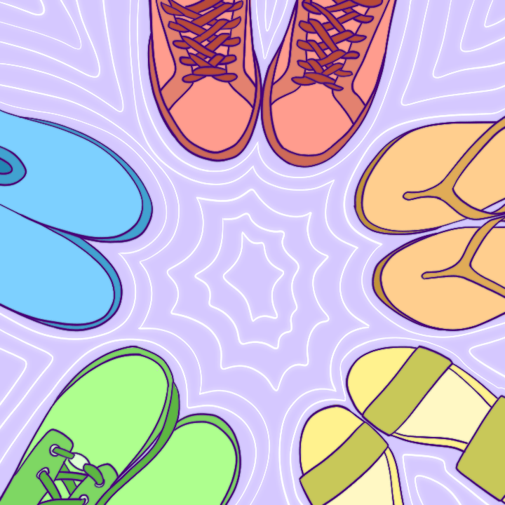 Shoes Illustration by Samantha Miduri for use by 360 Magazine
