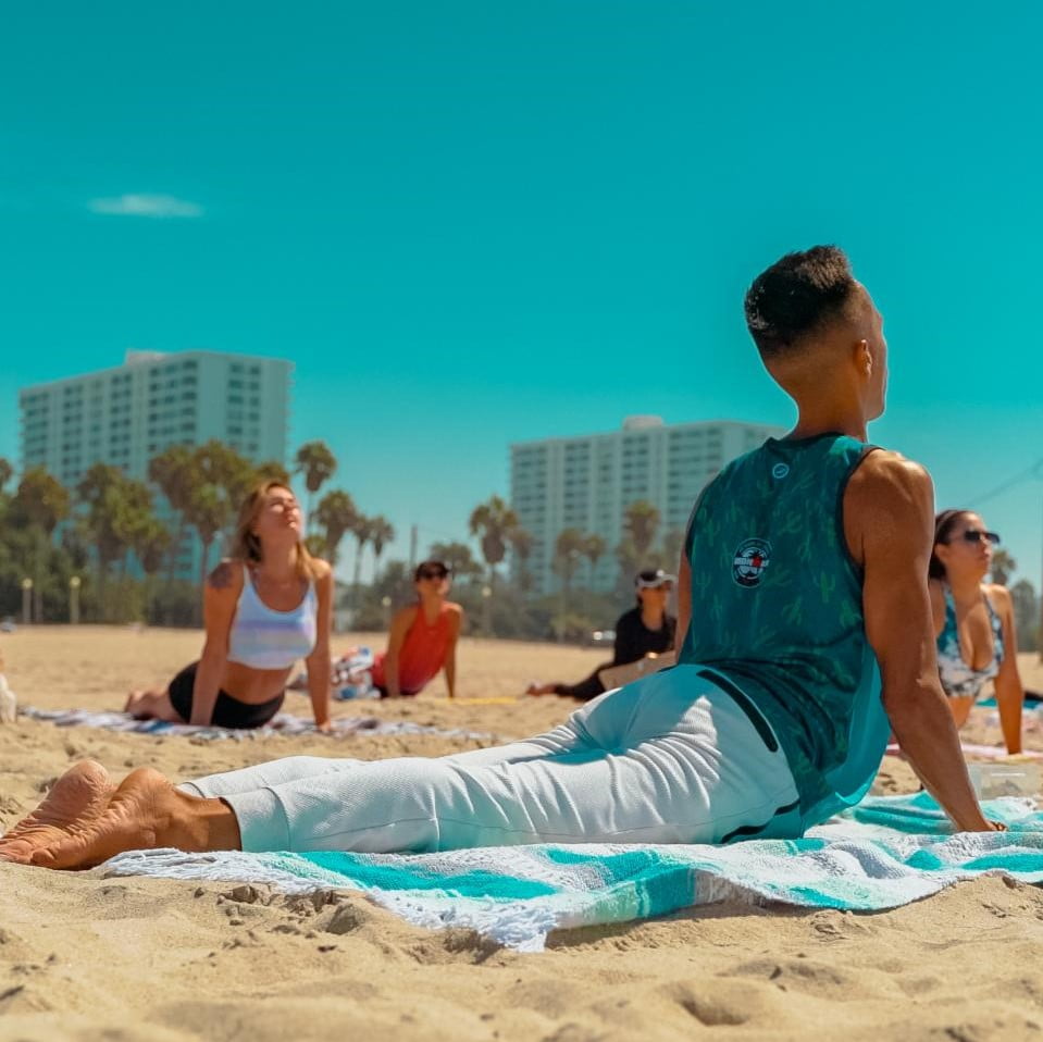 Beach Yoga via Spin PR Group for use by 360 Magazine