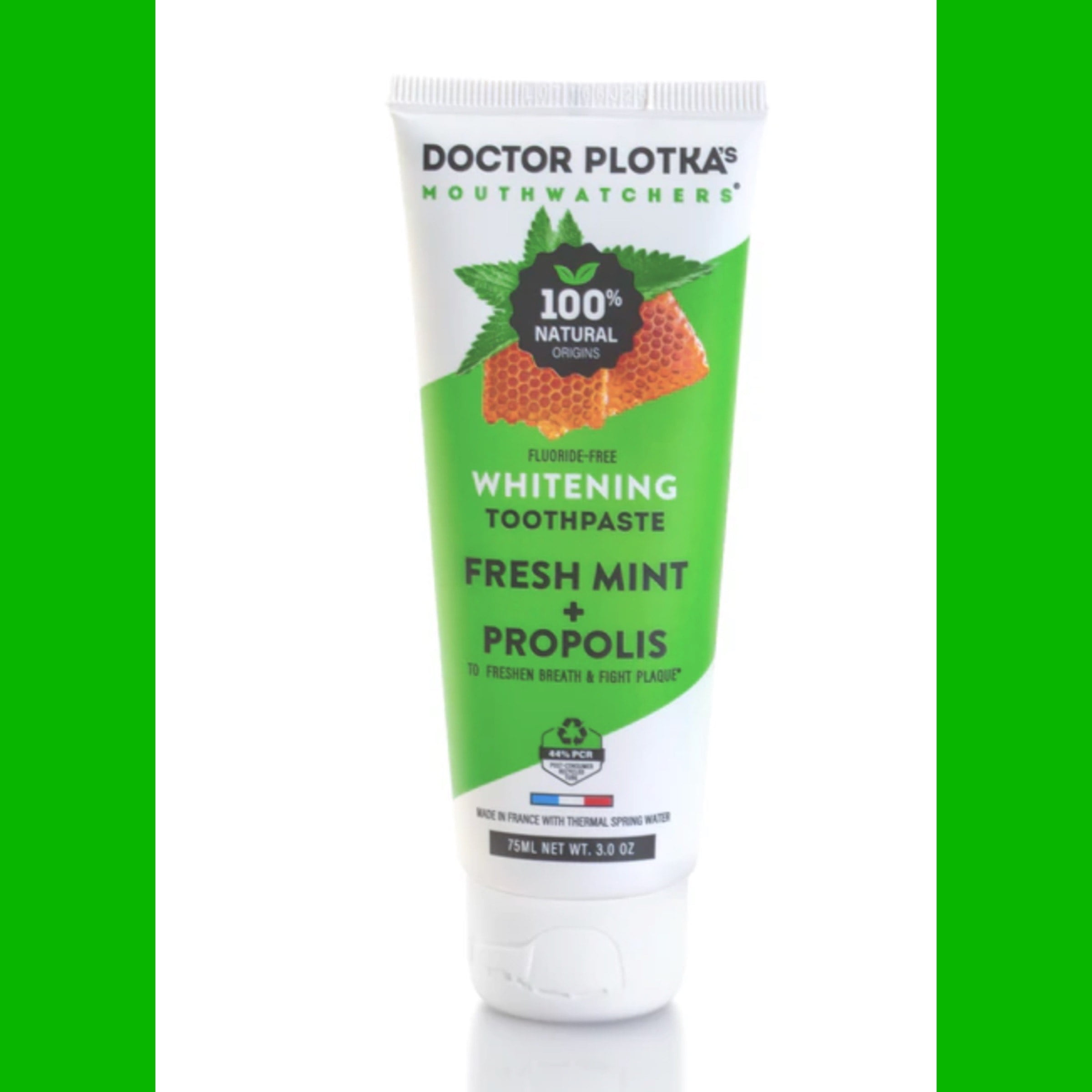 Doctor Plotka's All Natural Whitening Toothpaste product image via Michelle Frazee Everything Branding PR