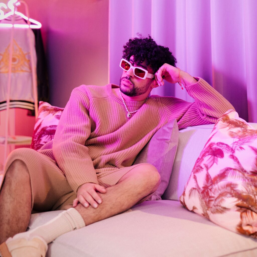 Bad Bunny Living Room via Eric Rojas for use by 360 Magazine