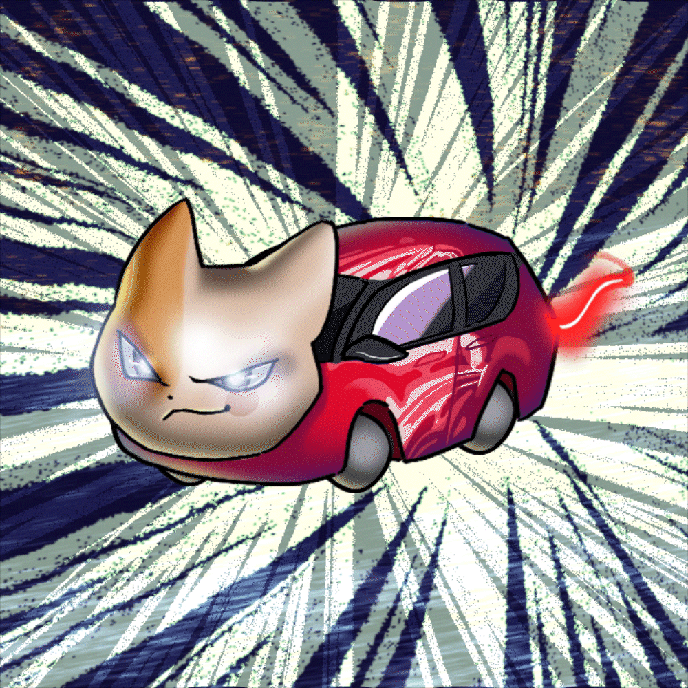 Car Cat is an NFT from 360 MAGAZINE’S OPENSEA collection