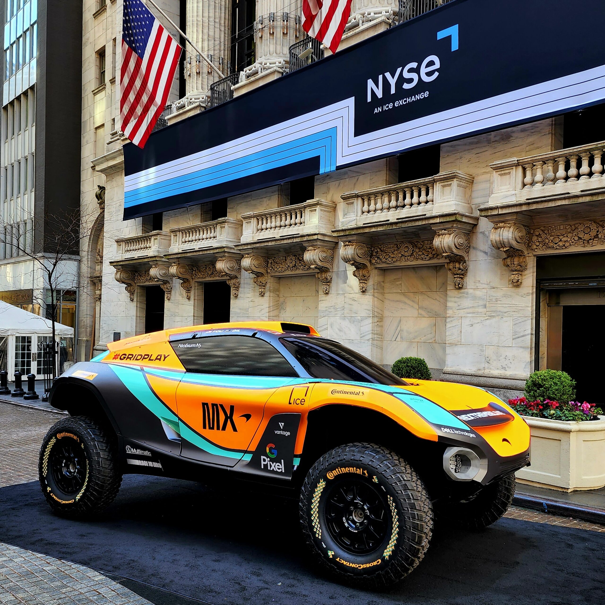 Mclaren Racing Extreme E at NYSE in NYC via Vaughn Lowery and 360 MAGAZINE