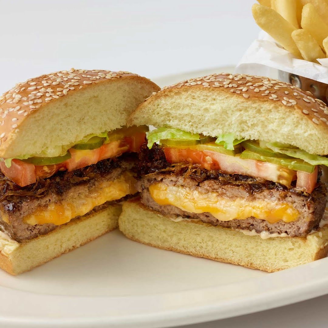 Stuffed Cheddar Burger via Alexandra Seibt for Berk Communications for use by 360 Magazine