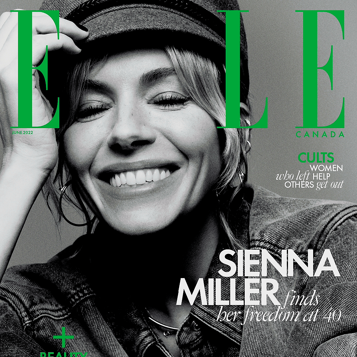 Actress Sienna Miller on Elle Canada cover via 360 MAGAZINE