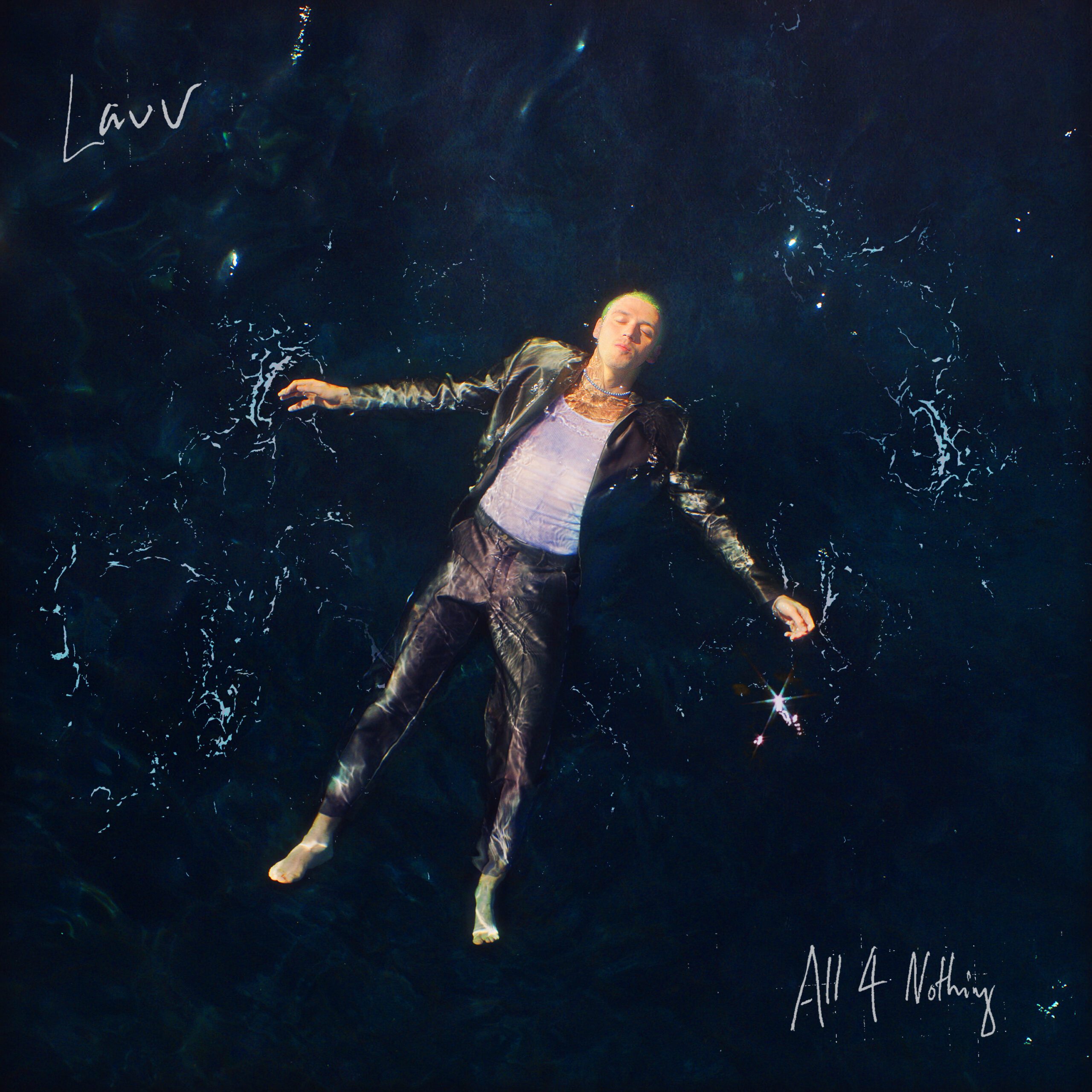 The Album Artwork of Lauv for his album "All 4 Nothing" credit Hannah Lux Davis via theoriel for use by 360 Magazine