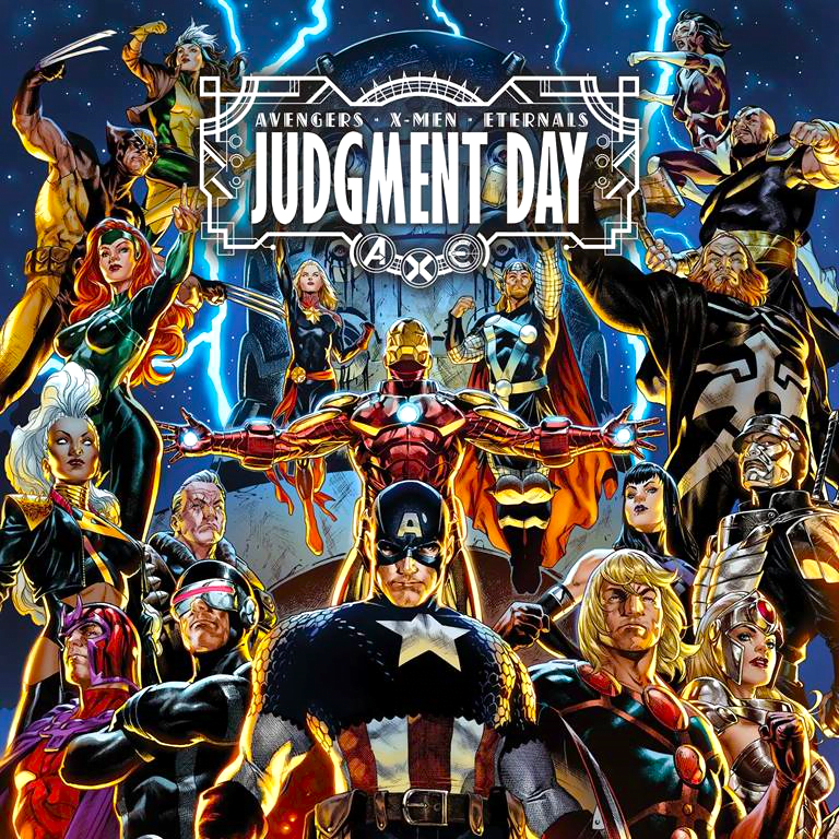 A.X.E.: JUDGEMENT DAY comic cover art via Marvel Comics for use by 360 MAGAZINE