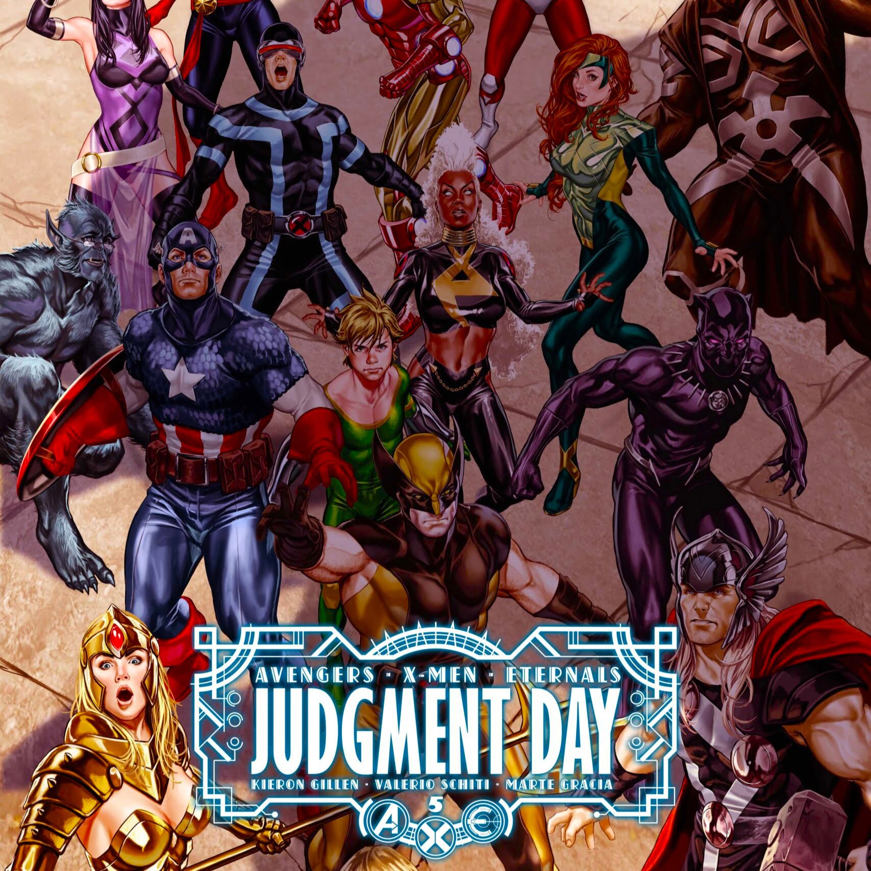 A.X.E.: JUDGEMENT DAY #5 cover art via Marvel Comics for use by 360 MAGAZINE