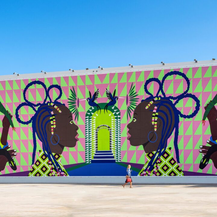 Criola artwork in Miami Design District via Gnazzo Group for use by 360 MAGAZINE
