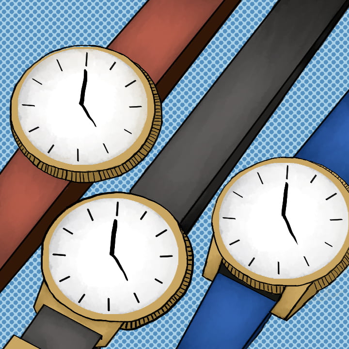 Watches illustration via 360 MAGAZINE