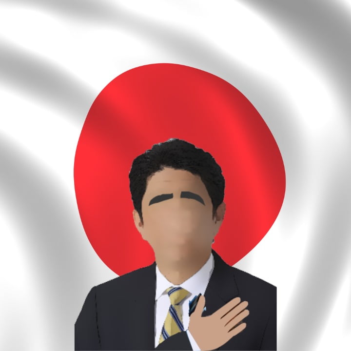 Shinzo Abe illustration for 360 MAGAZINE