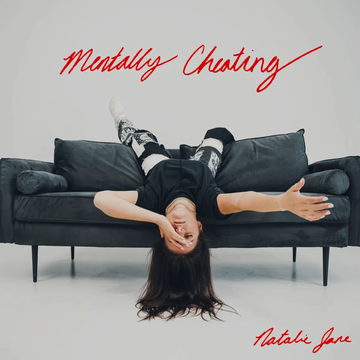 Natalie Jane "Mentally Cheating" single cover art via UMusic for use by 360 Magazine