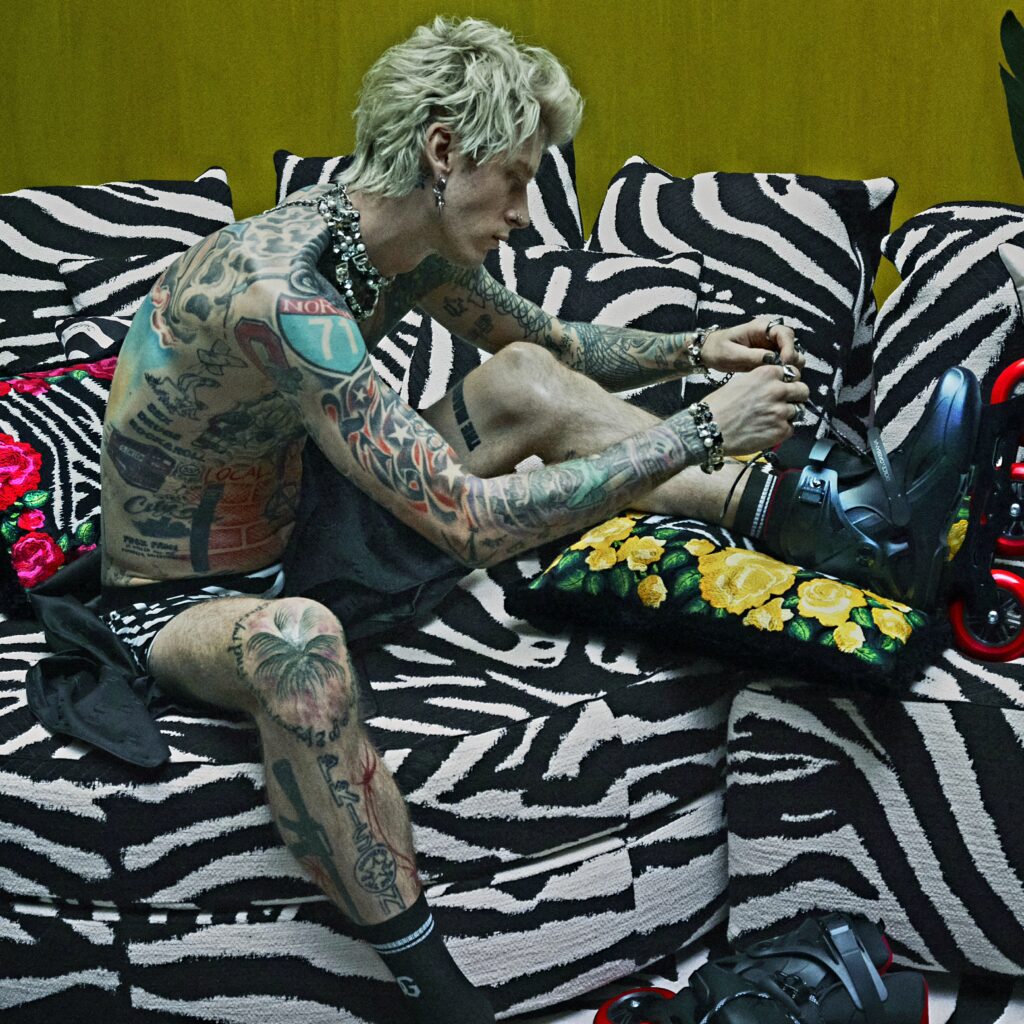 Machine Gun Kelly stars in Dolce&Gabbana casa home goods campaign via 360 MAGAZINE