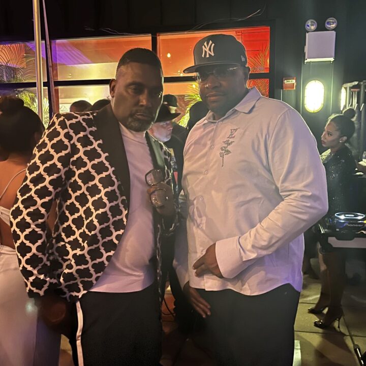 Big Daddy Kane and Dave Thomas In Brooklyn Chop House via GINA G PR for use by 360 MAGAZINE