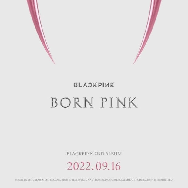 BLACKPINK Album "Born Pink" Cover Art via U Music Group for use by 360 MAGAZINE