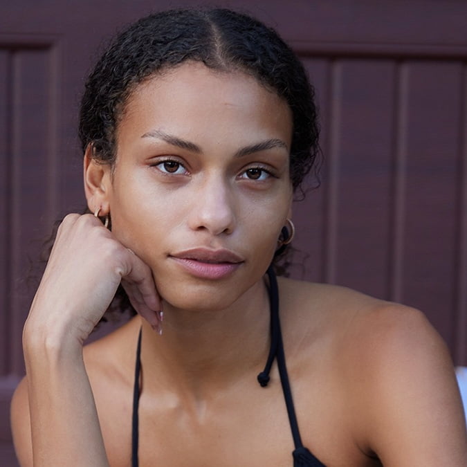 Top Model Ikue Newson stays bikini and swimwear ready inside 360 MAGAZINE