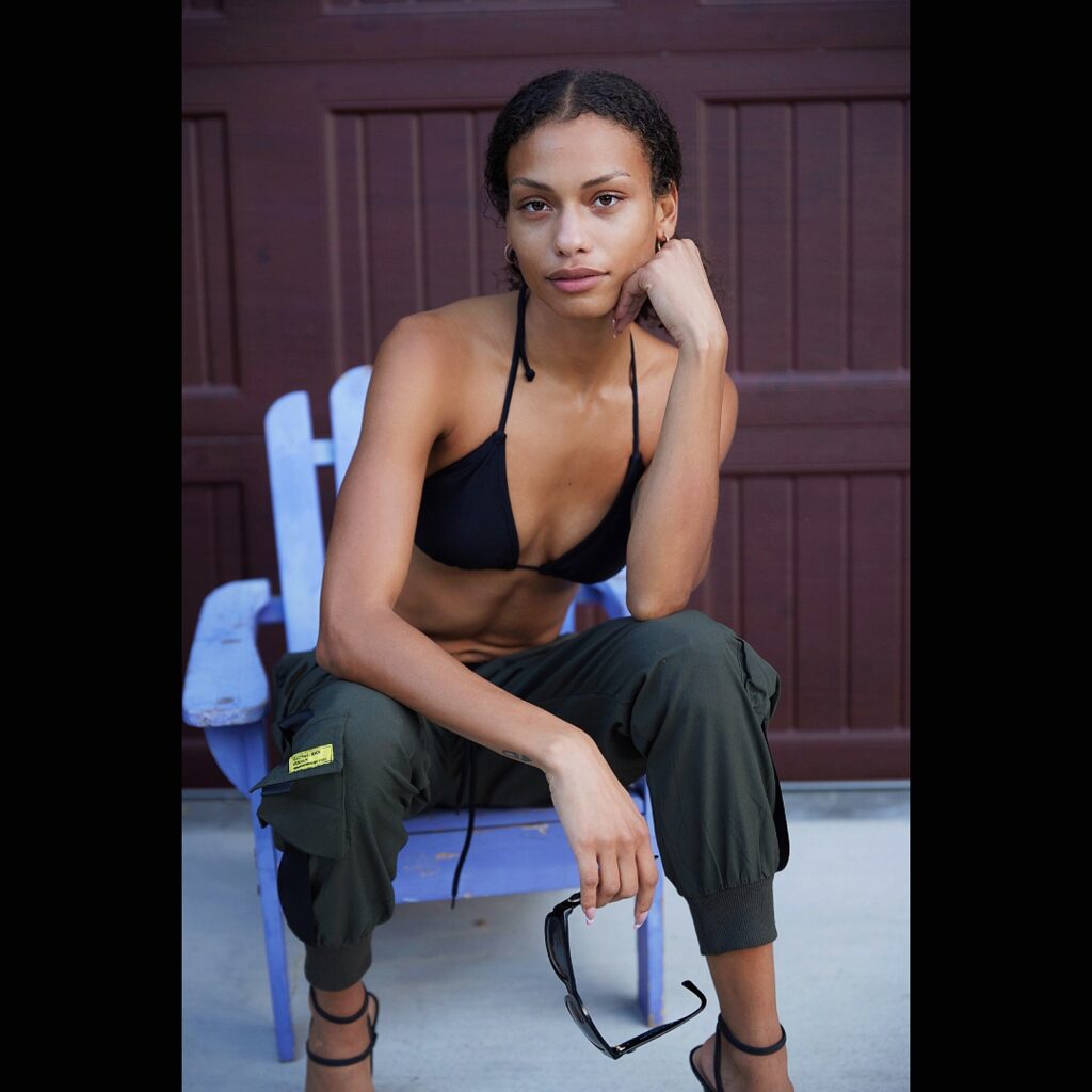 Top Model Ikue Newson stays bikini and swimwear ready inside 360 MAGAZINE