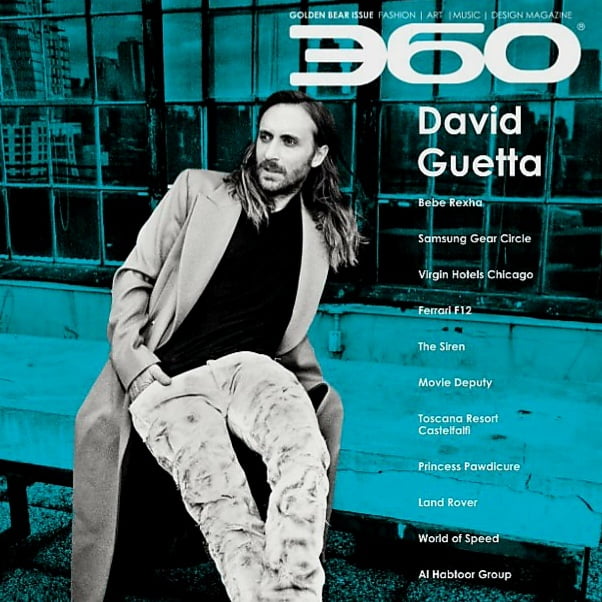 David Guetta on the cover of 360 Magazine