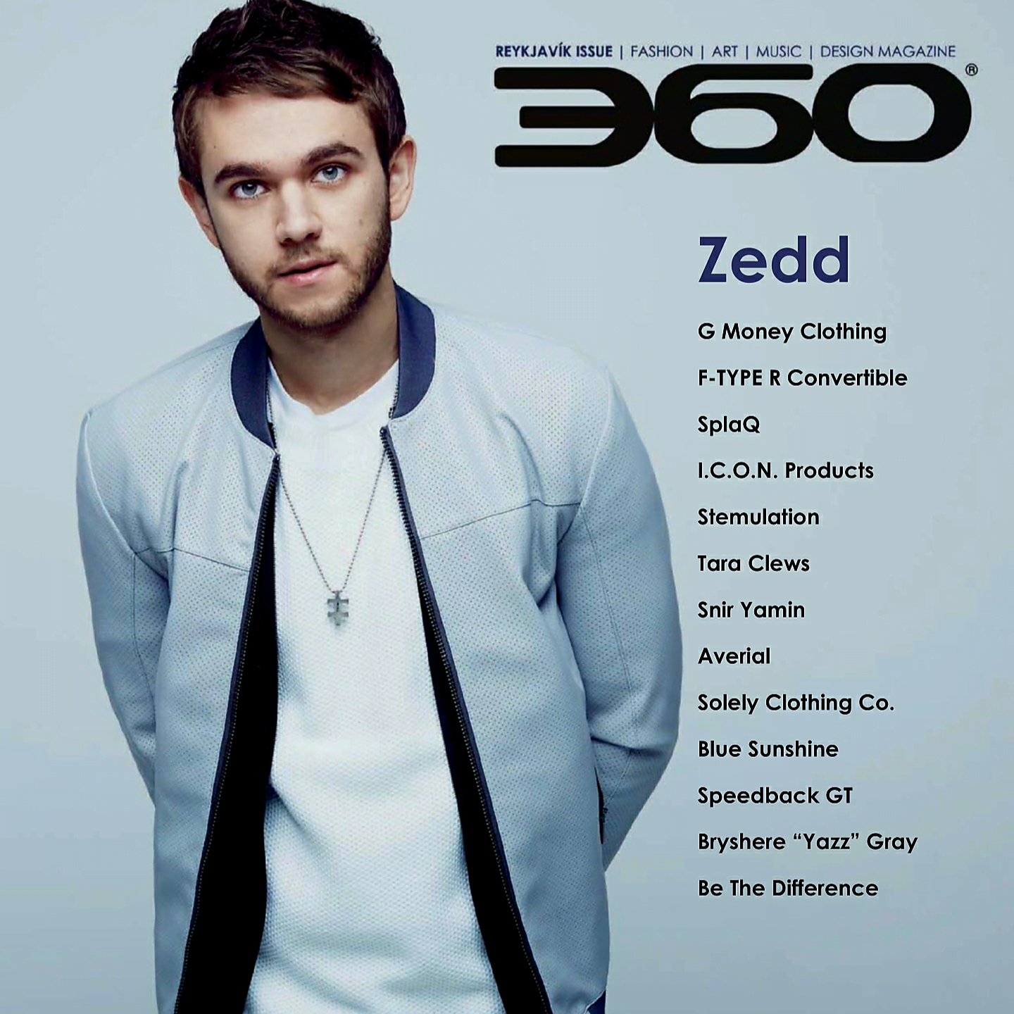 Zedd on the cover of 360 MAGAZINE
