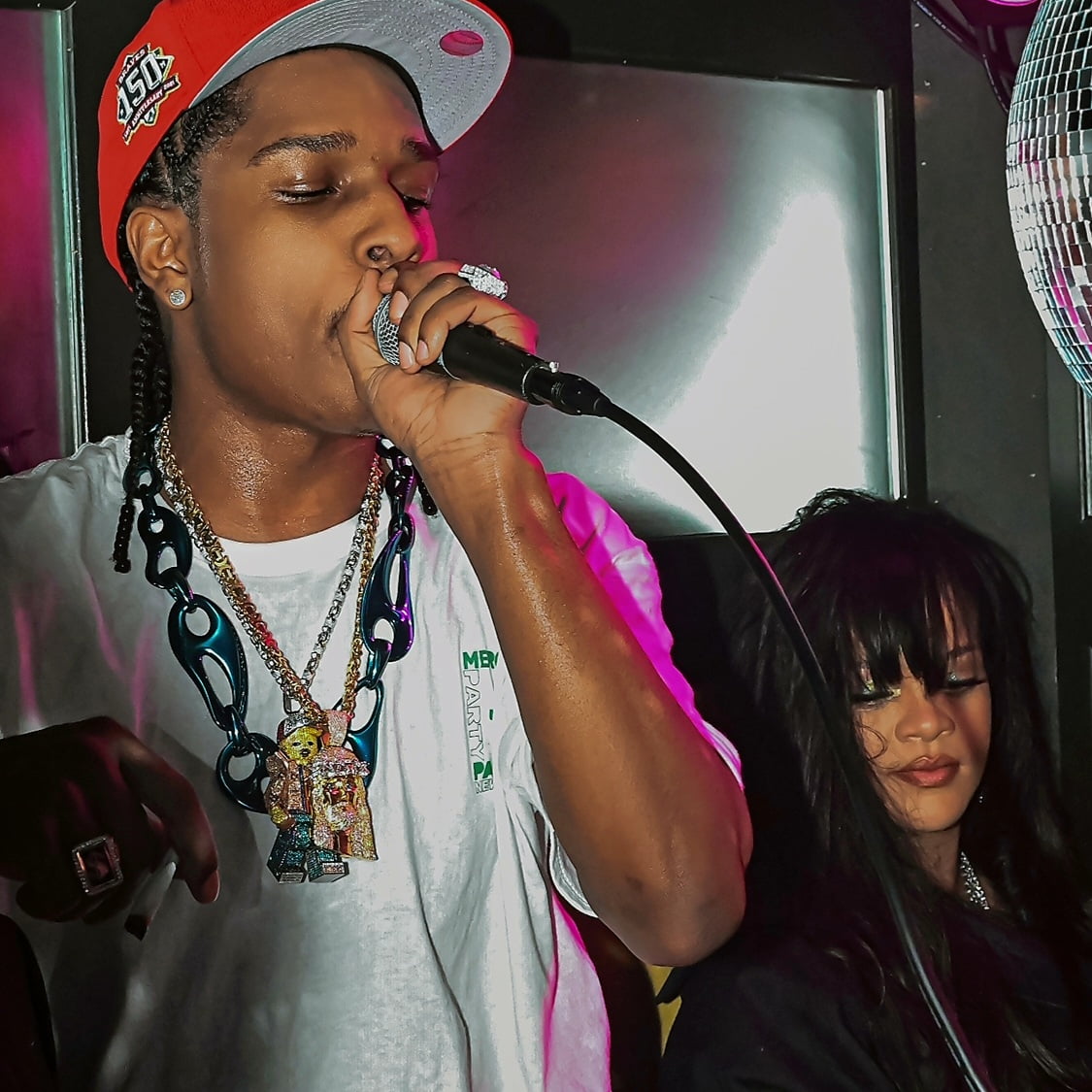 A$ap rocky and rihanna in nyc at mercer prince party via 360 Magazine