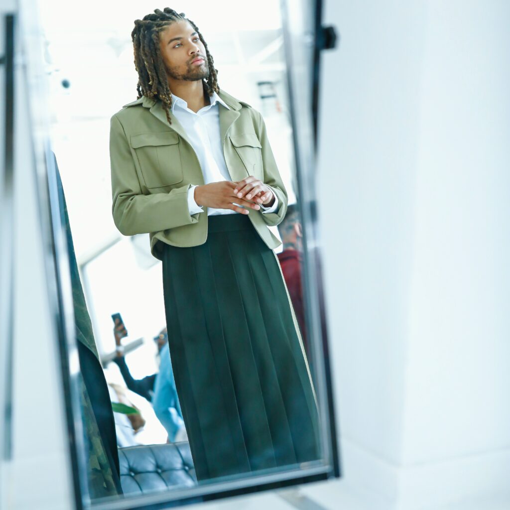 One Management Model Jay Jordan participated in nyfw ss23 Terry Singh presentation via 360 MAGAZINE