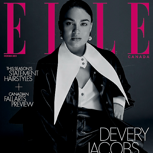 Devery Jacobs is on elle magazine Canada via 360 magazine