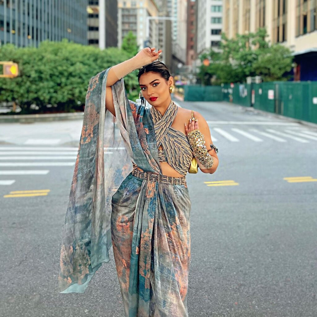 Rini Jain, South Asian Content Creator and American Influencer Award Nominee, attends New York Fashion Week, culminating with an exclusive by 360 MAGAZINE.