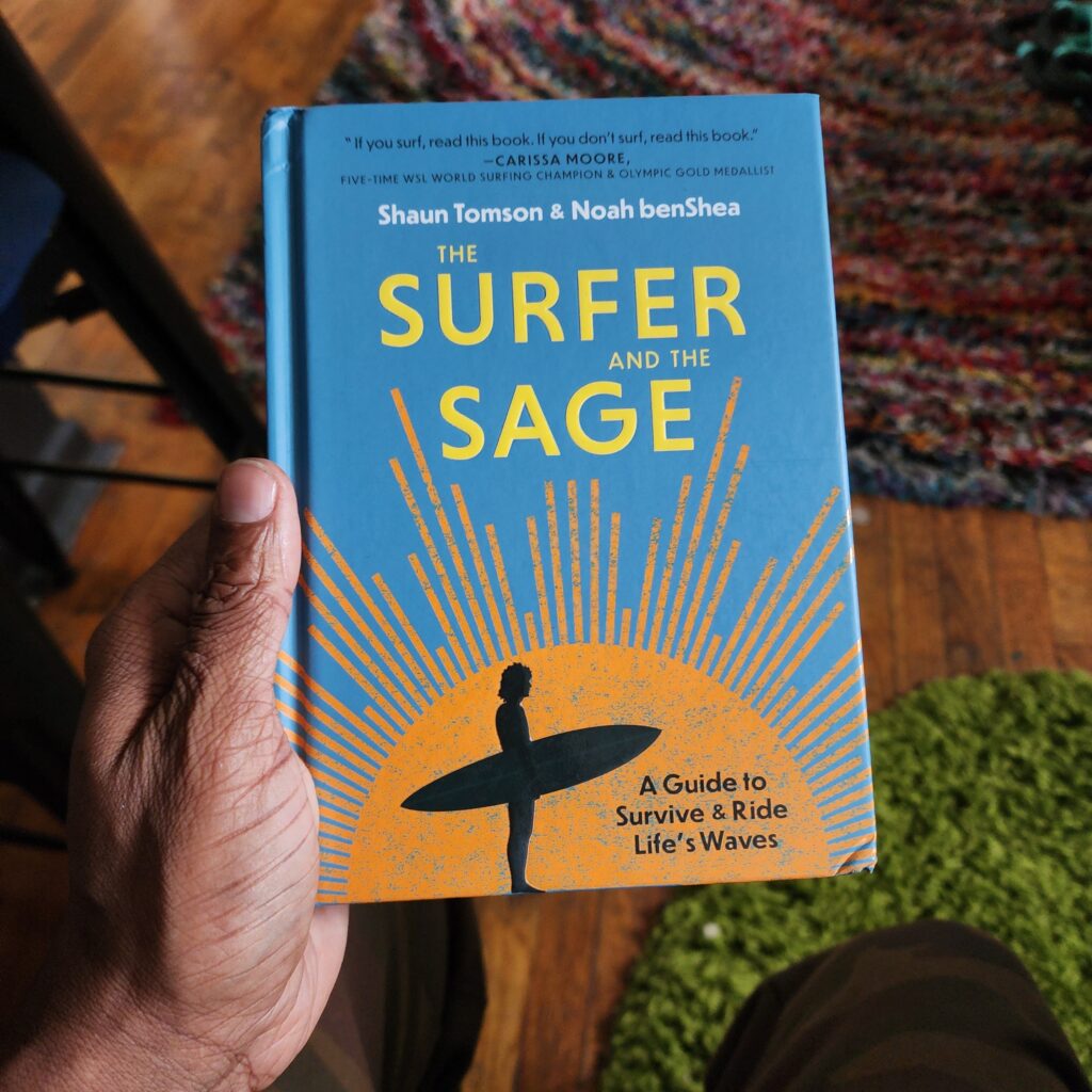 The Surfer and The Sage by Shaun Tomson &  Noah benShea inside 360 MAGAZINE. 