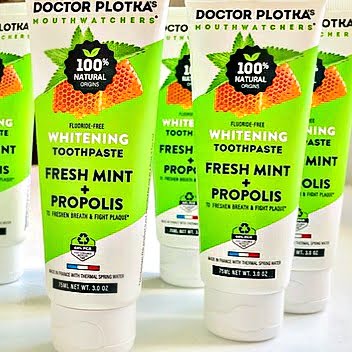 Doctor Plotka toothpaste and toothbrushes via 360 MAGAZINE.