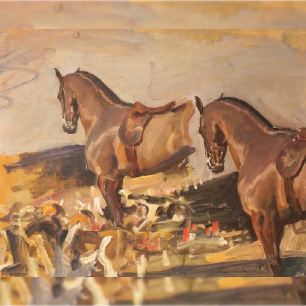 Why Weren't You Out Yesterday by Alfred Munnings via 360 MAGAZINE