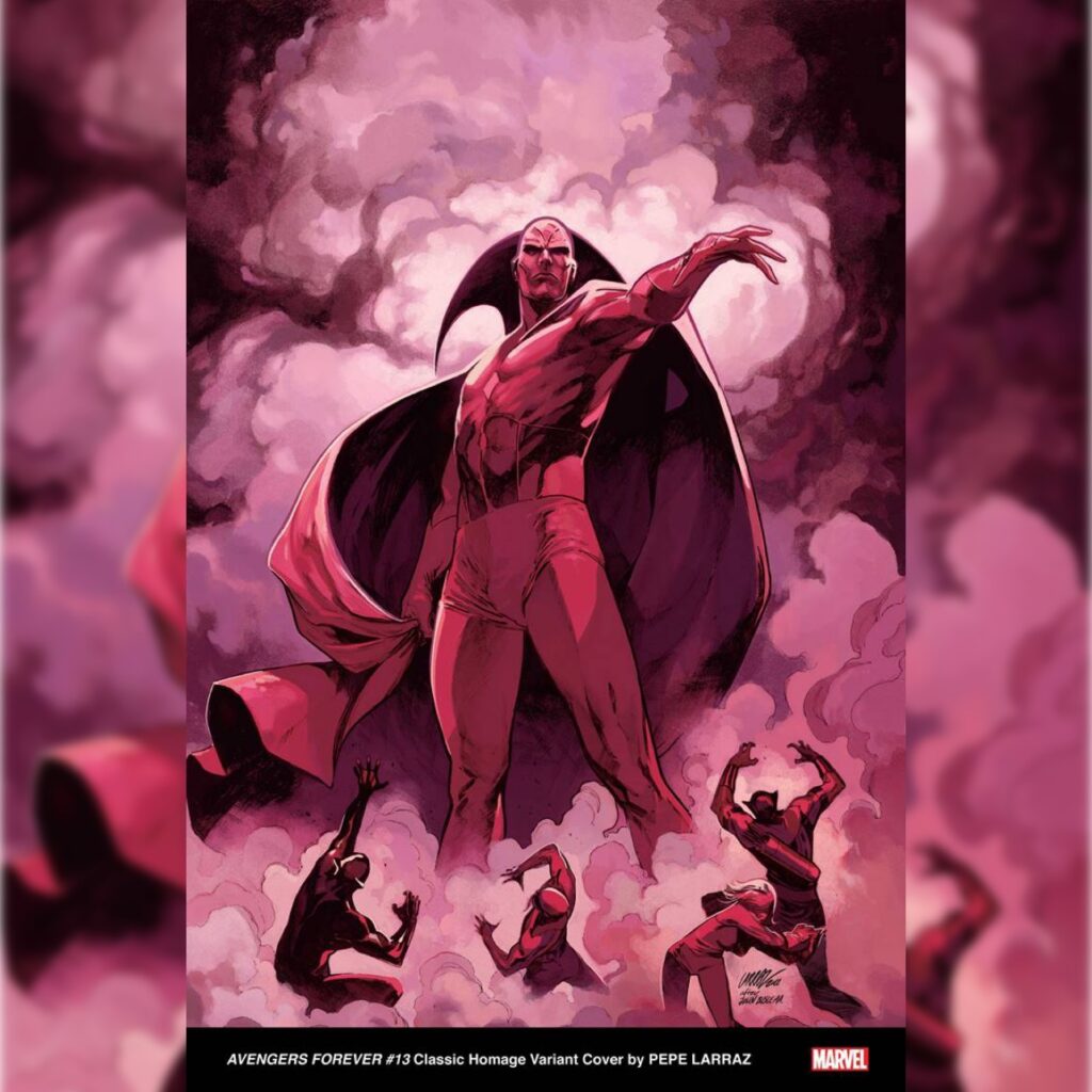 AVENGERS FOREVER #13 Classic Homage Variant Cover by PEPE LARRAZ VIA 360 MAGAZINE