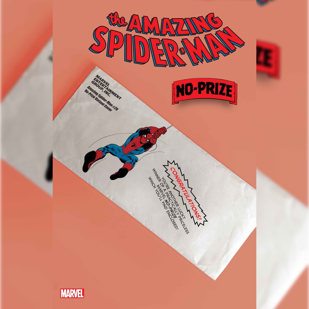 AMAZING SPIDER-MAN #19 NO-PRIZE VARIANT COVER via 360 MAGAZINE
